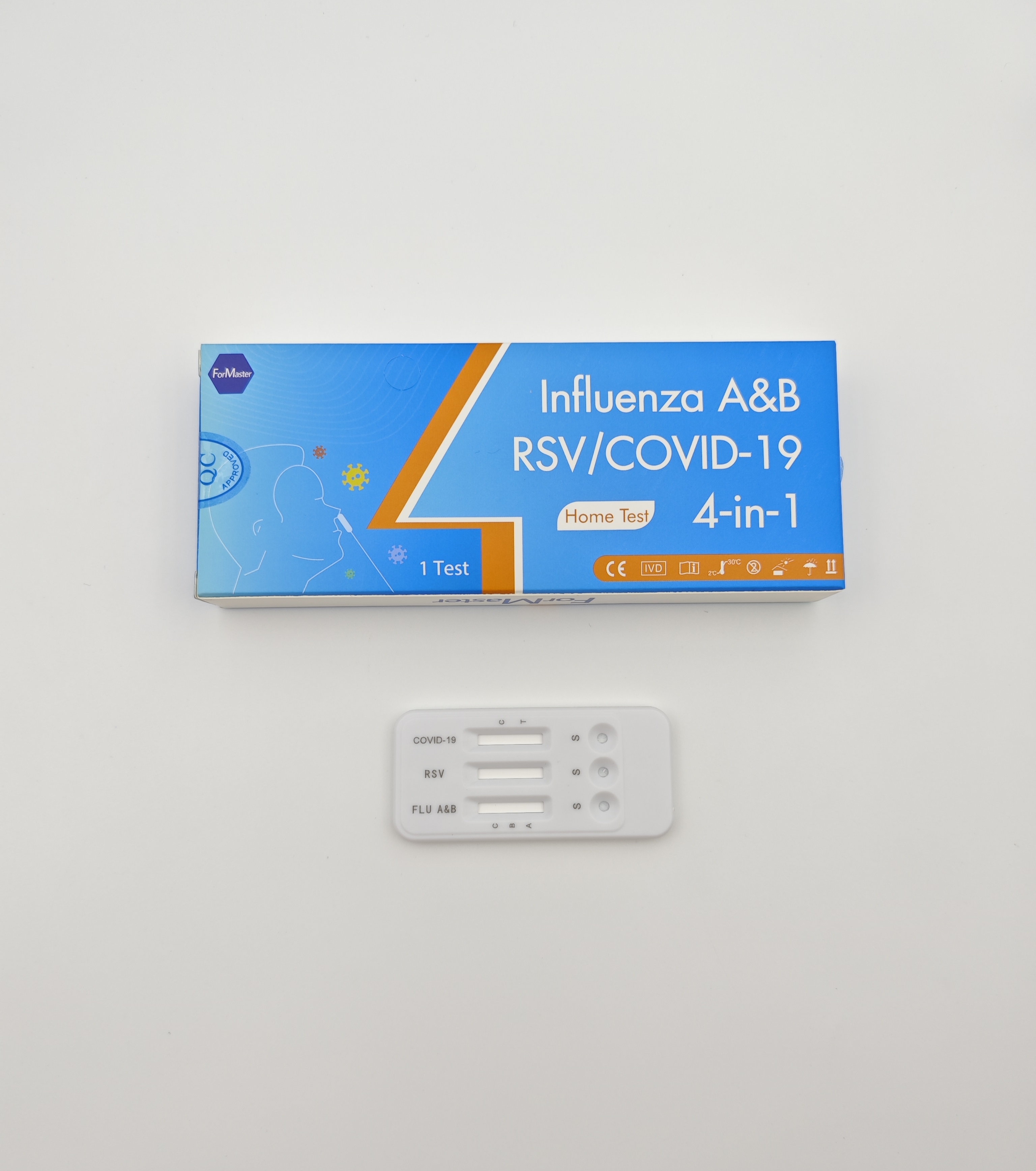 Influenza A&B/RSV/ COVID-19 Antigen Rapid Test-HOME USE