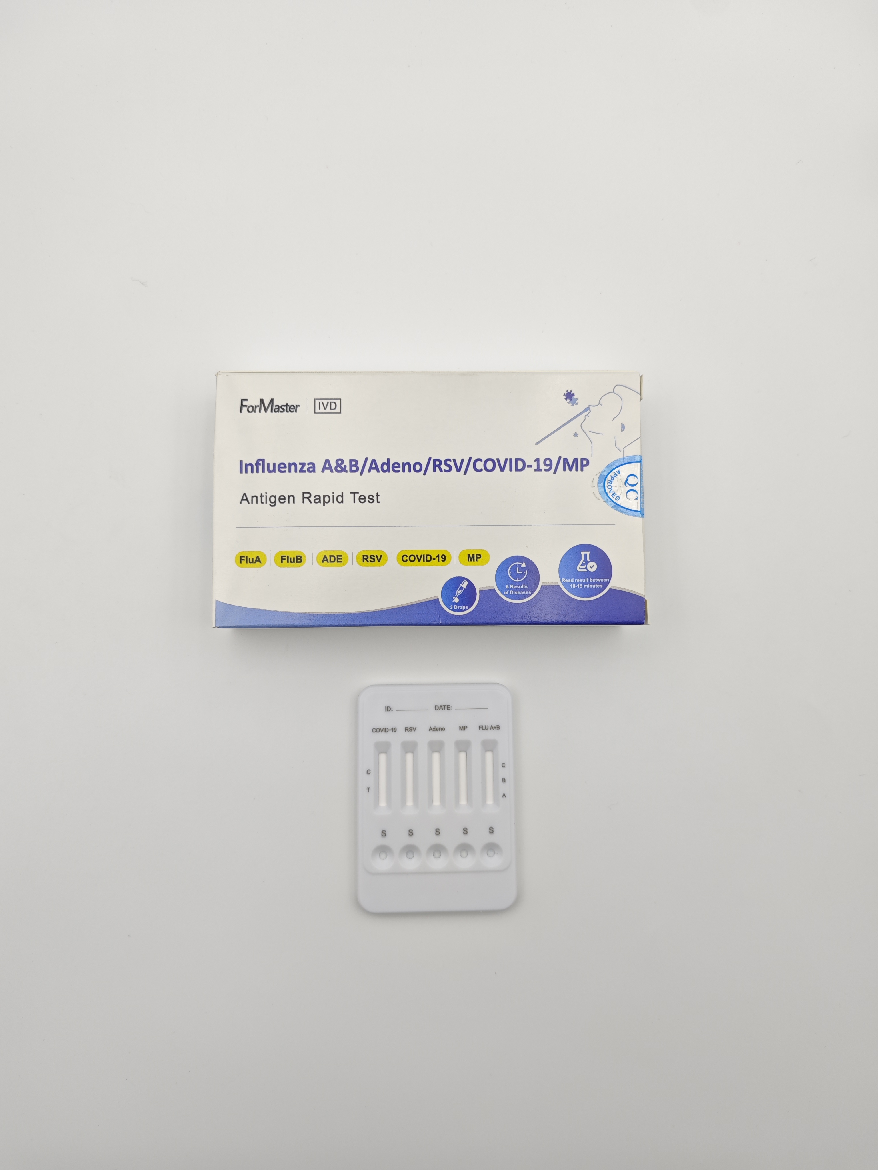 Influenza A&B/Adeno/RSV/COVID-19/MP Antigen Rapid Test-HOME USE