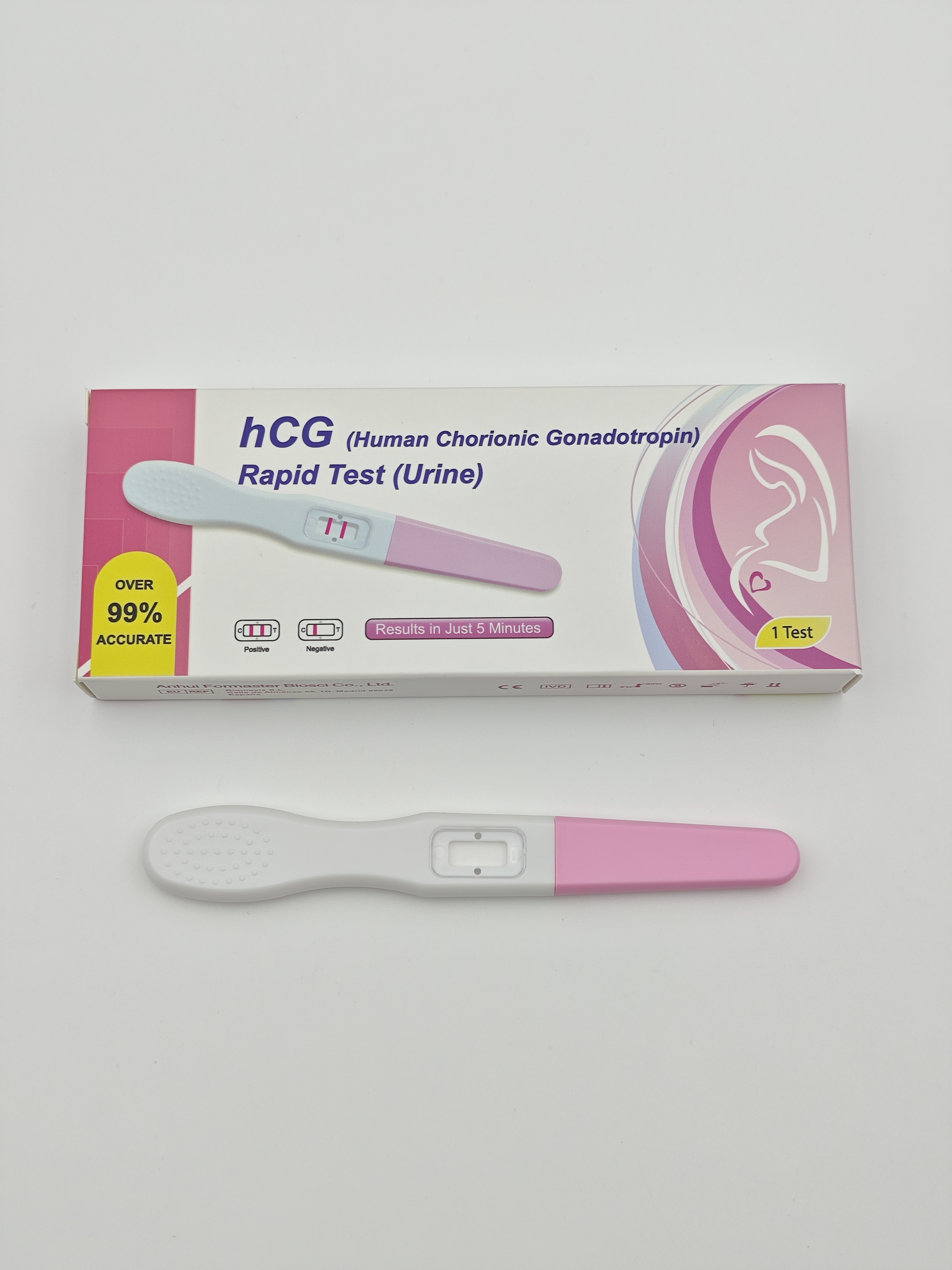hCG (Human Chorionic Gonadotropin) Rapid Test (Serum/Plasma/Urine) Midstream home use