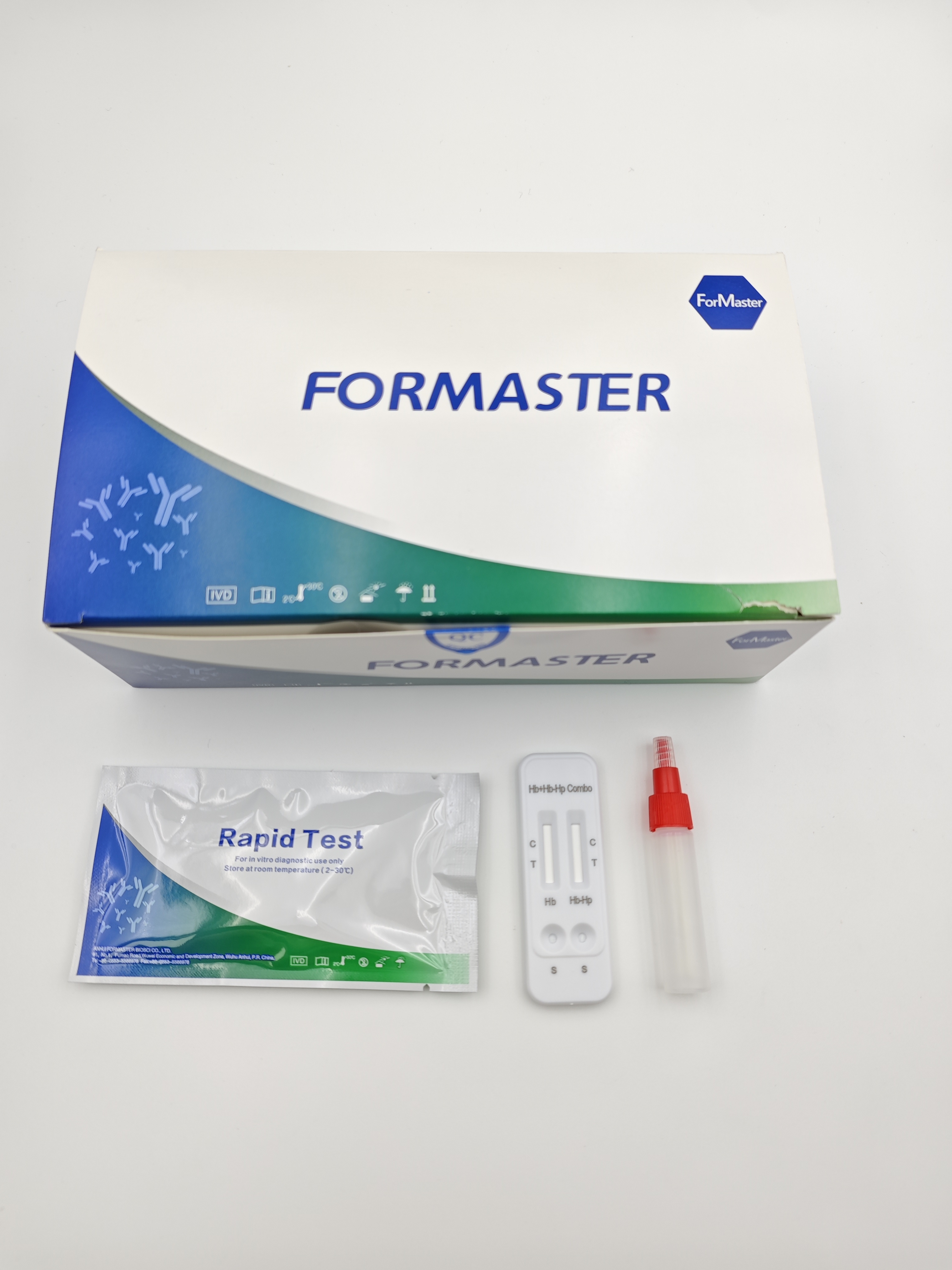 Hb+Hb-Hp Combo Rapid Test (Feces)